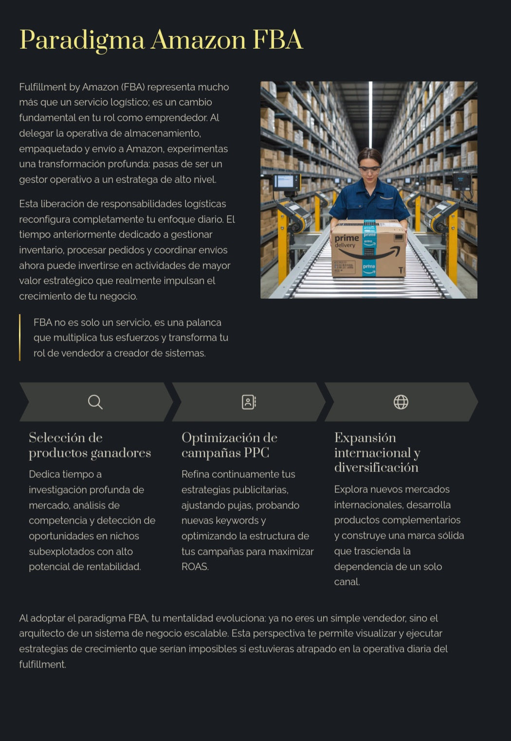 Vender en Amazon FBA